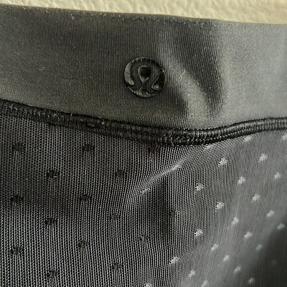 Lululemon Just Breathe Pant High Rise Black Polka Dot Mesh 6 - Picture 7 of 7